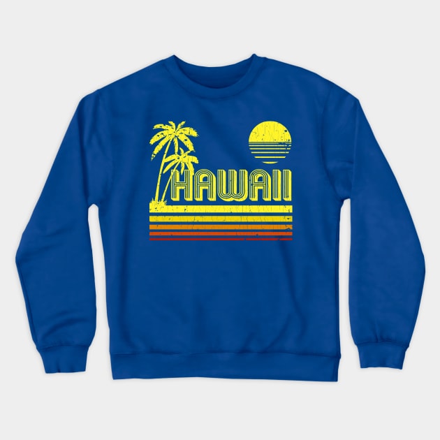 Vintage Hawaii (distressed look) Crewneck Sweatshirt by robotface